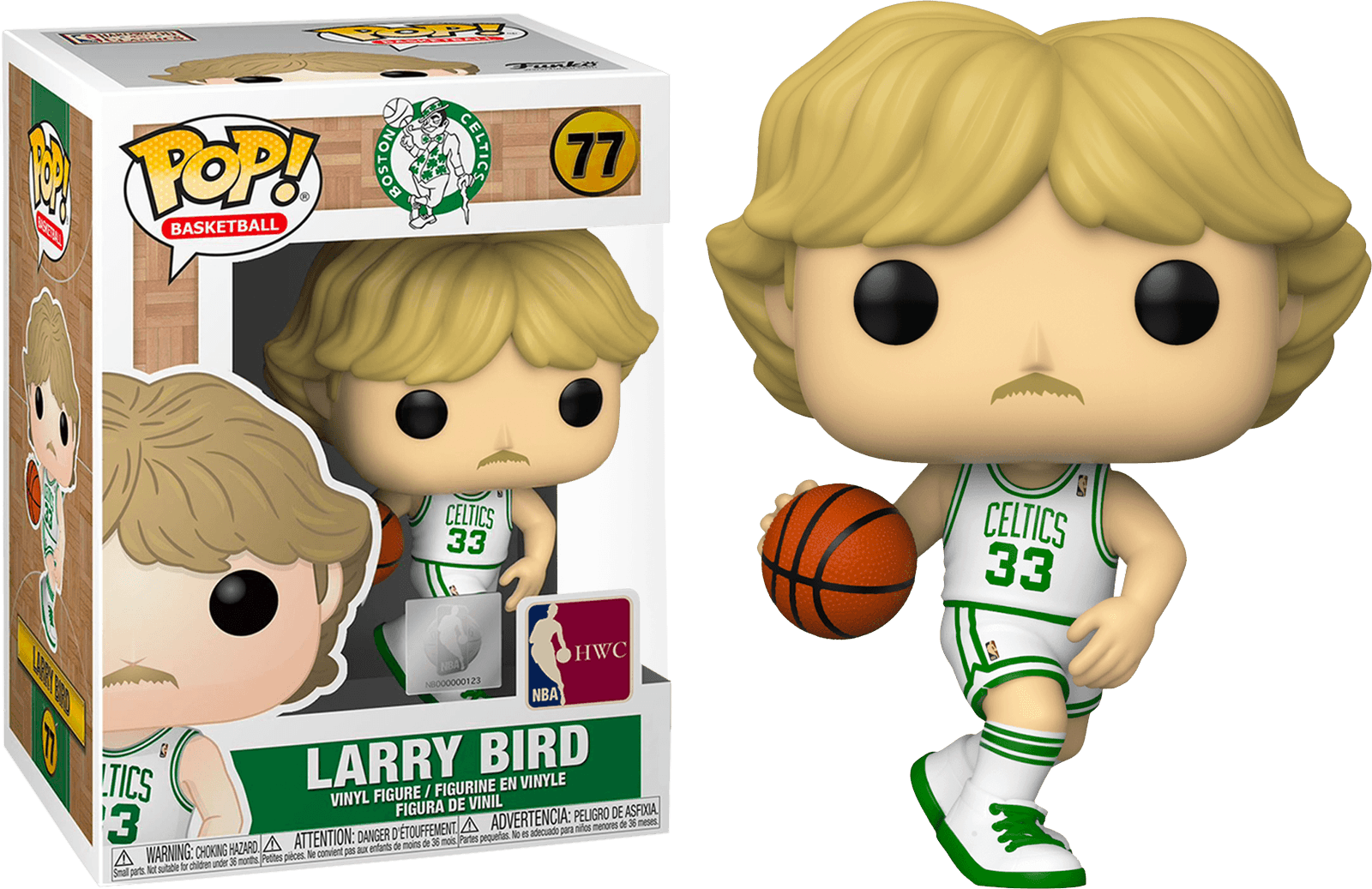 Funko Figures Larry Bird Boston Celtics Funko NBA Pop Vinyl 3.75" Figure - White