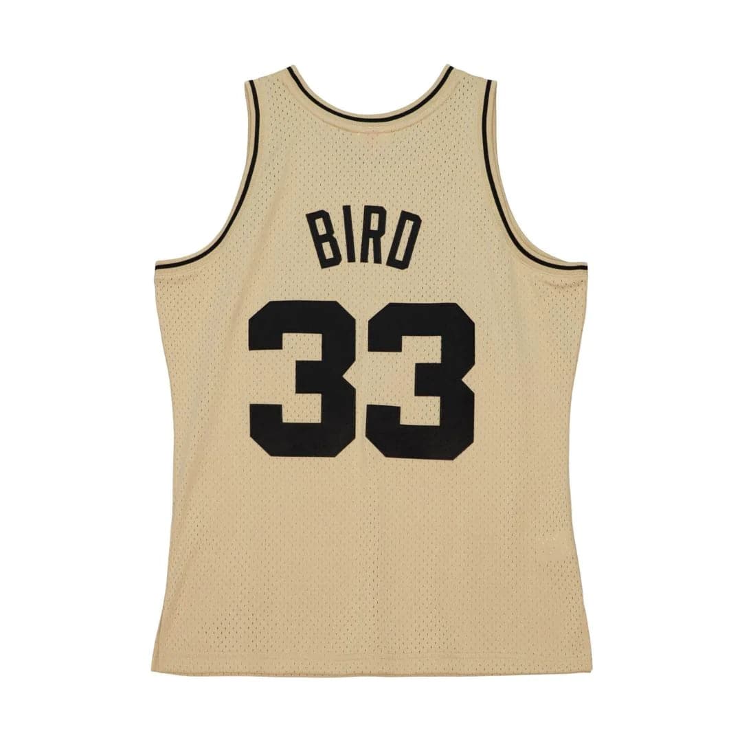 Mitchell And Ness Jerseys Larry Bird Boston Celtics Mitchell & Ness NBA Fashion Swingman Jersey - Khaki