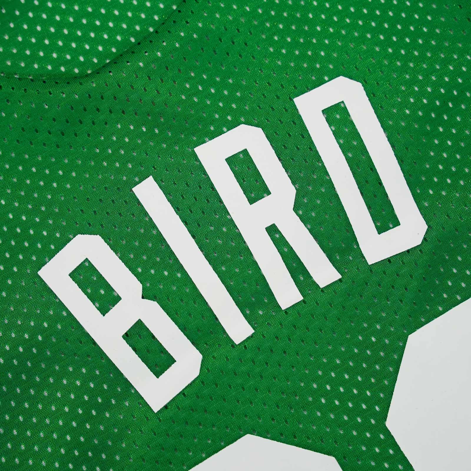Mitchell And Ness T-Shirts Larry Bird Boston Celtics Mitchell & Ness NBA Reversible Mesh Tank - Green/White
