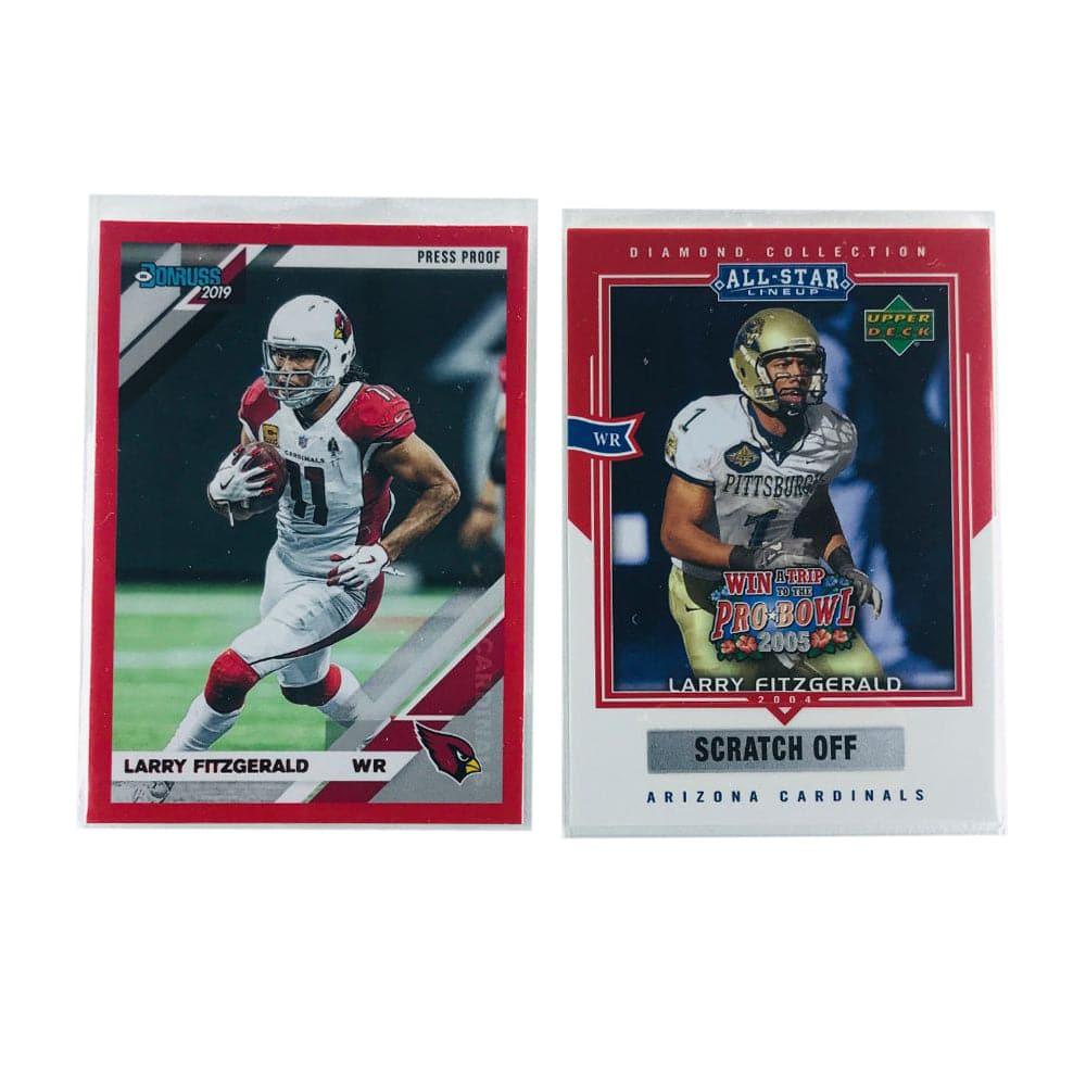 Panini Cards Larry Fitzgerald Arizona Cardinals NFL 2 Card Insert Set
