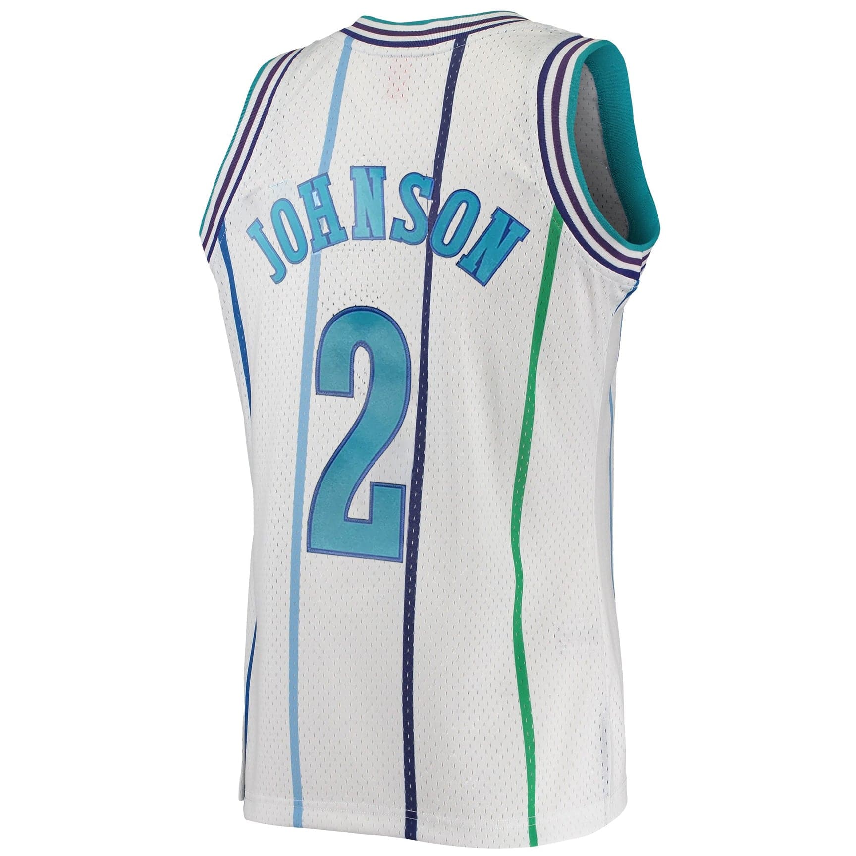 Mitchell And Ness Jerseys Larry Johnson Charlotte Hornets 92-93 Home Mitchell & Ness NBA Swingman Jersey - White