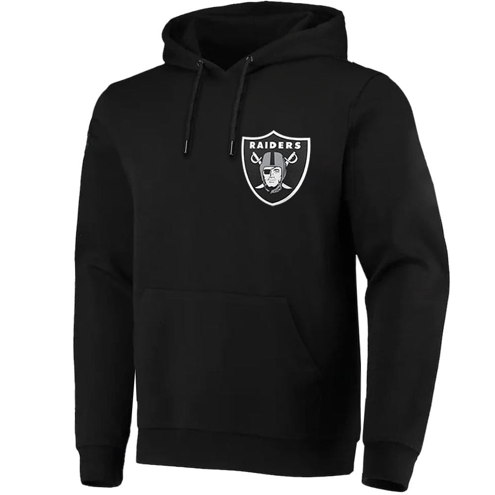 Majestic Athletic Jumpers Las Vegas Raiders Majestic NFL Duke Hoodie Jumper - Black