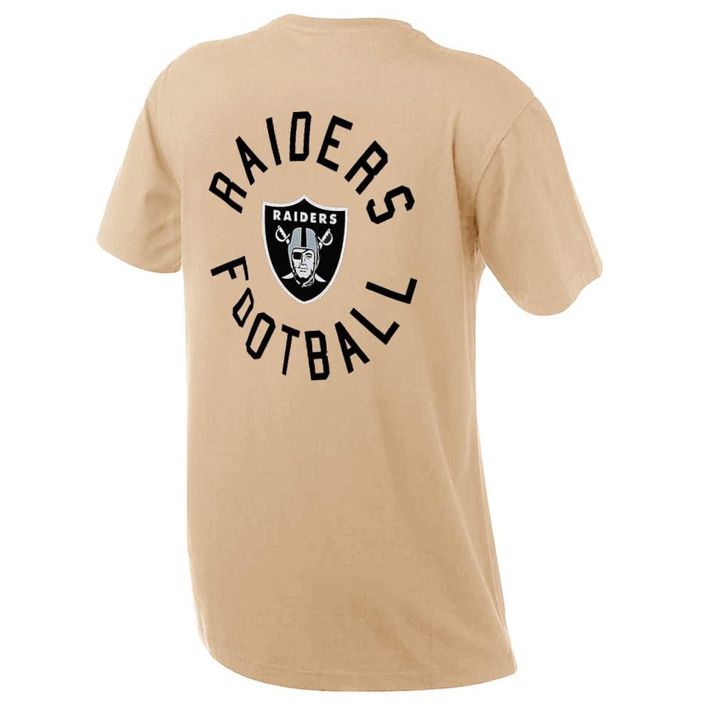 Majestic Athletic T-Shirts Las Vegas Raiders Majestic NFL Fasden T-Shirt - Tan
