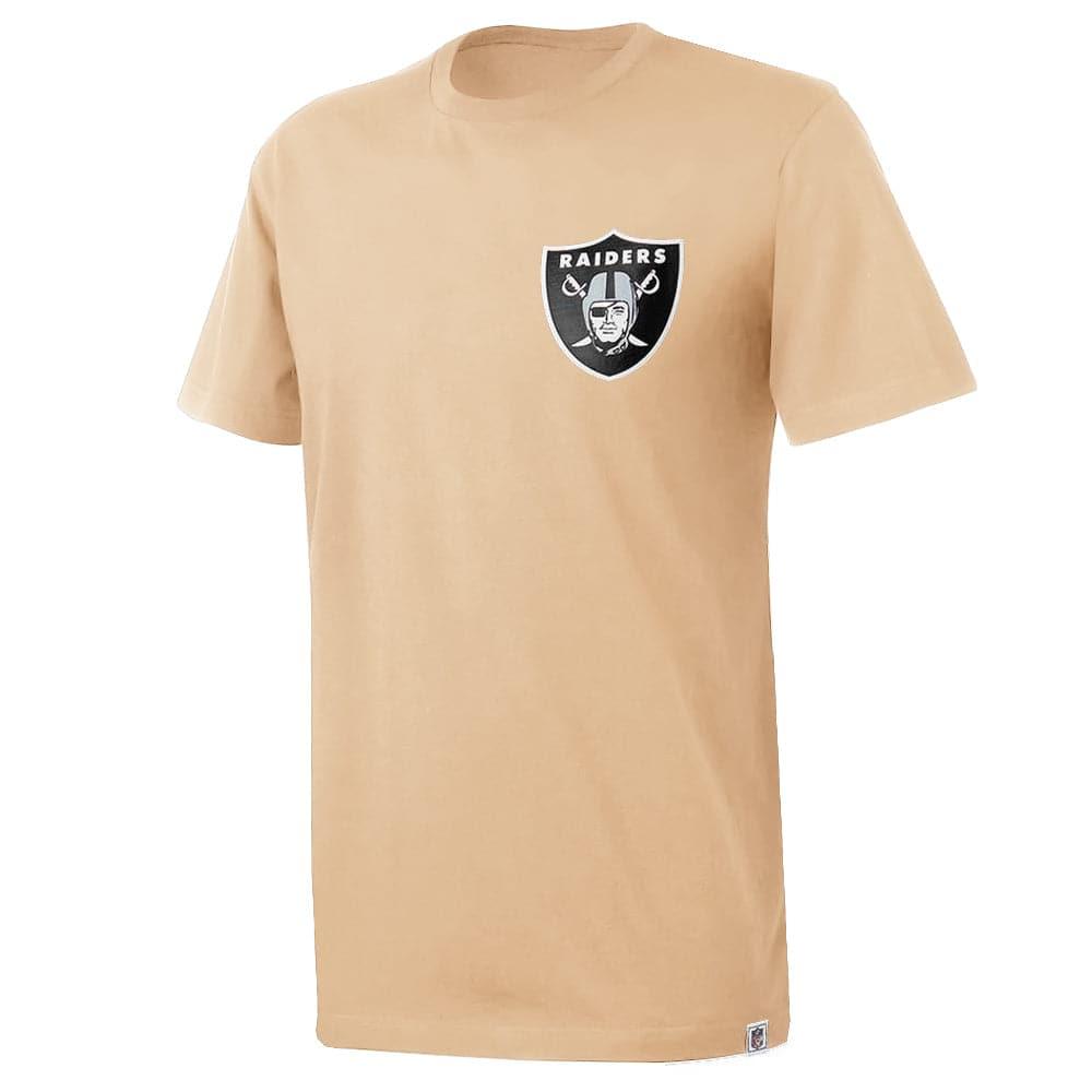 Majestic Athletic T-Shirts Las Vegas Raiders Majestic NFL Fasden T-Shirt - Tan