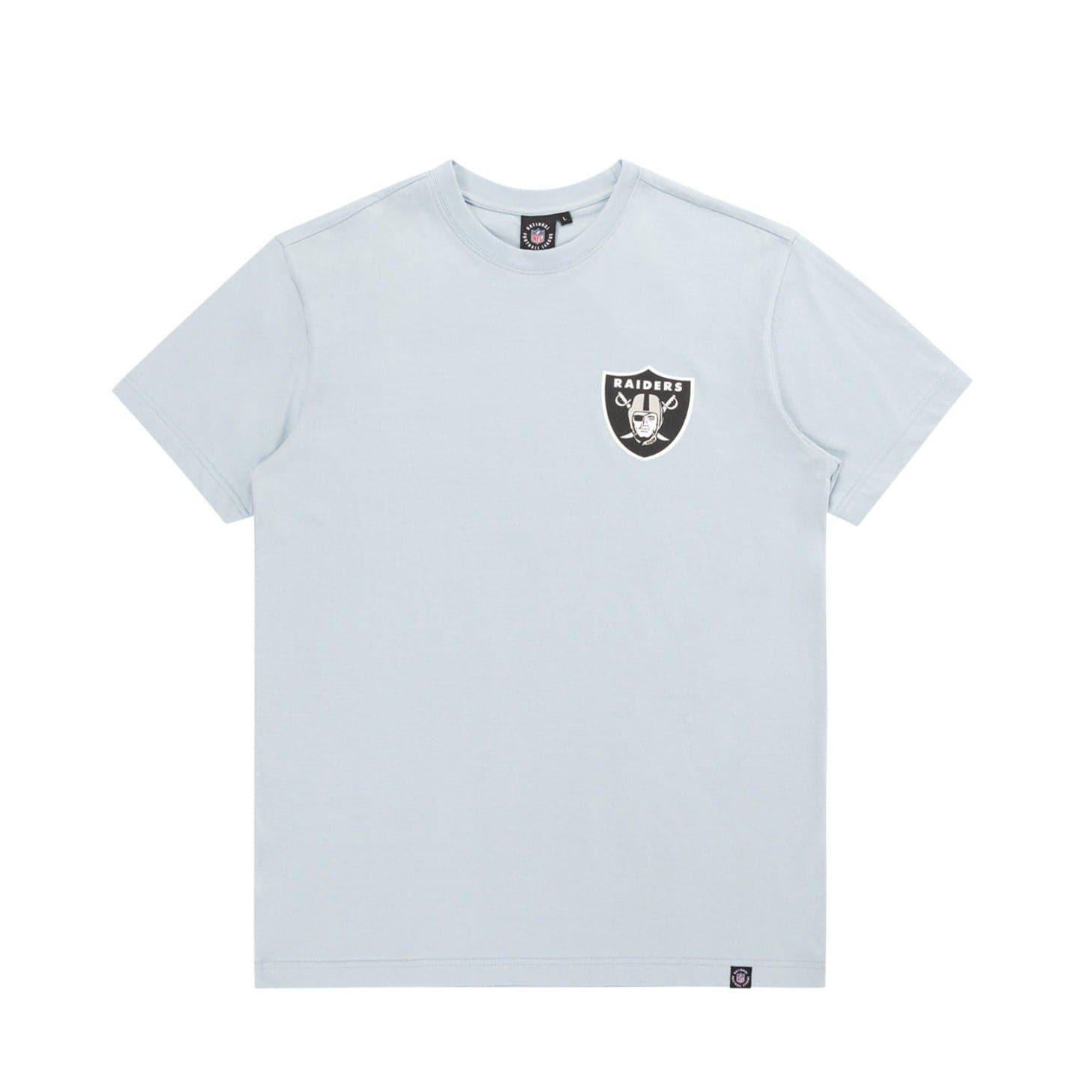 Majestic Athletic T-Shirts Las Vegas Raiders Majestic NFL Jeaner Logo T-Shirt - Blue Fog
