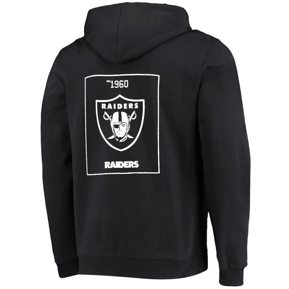 Majestic Athletic Jumpers Las Vegas Raiders Majestic NFL Marquer Hoodie Jumper - Black