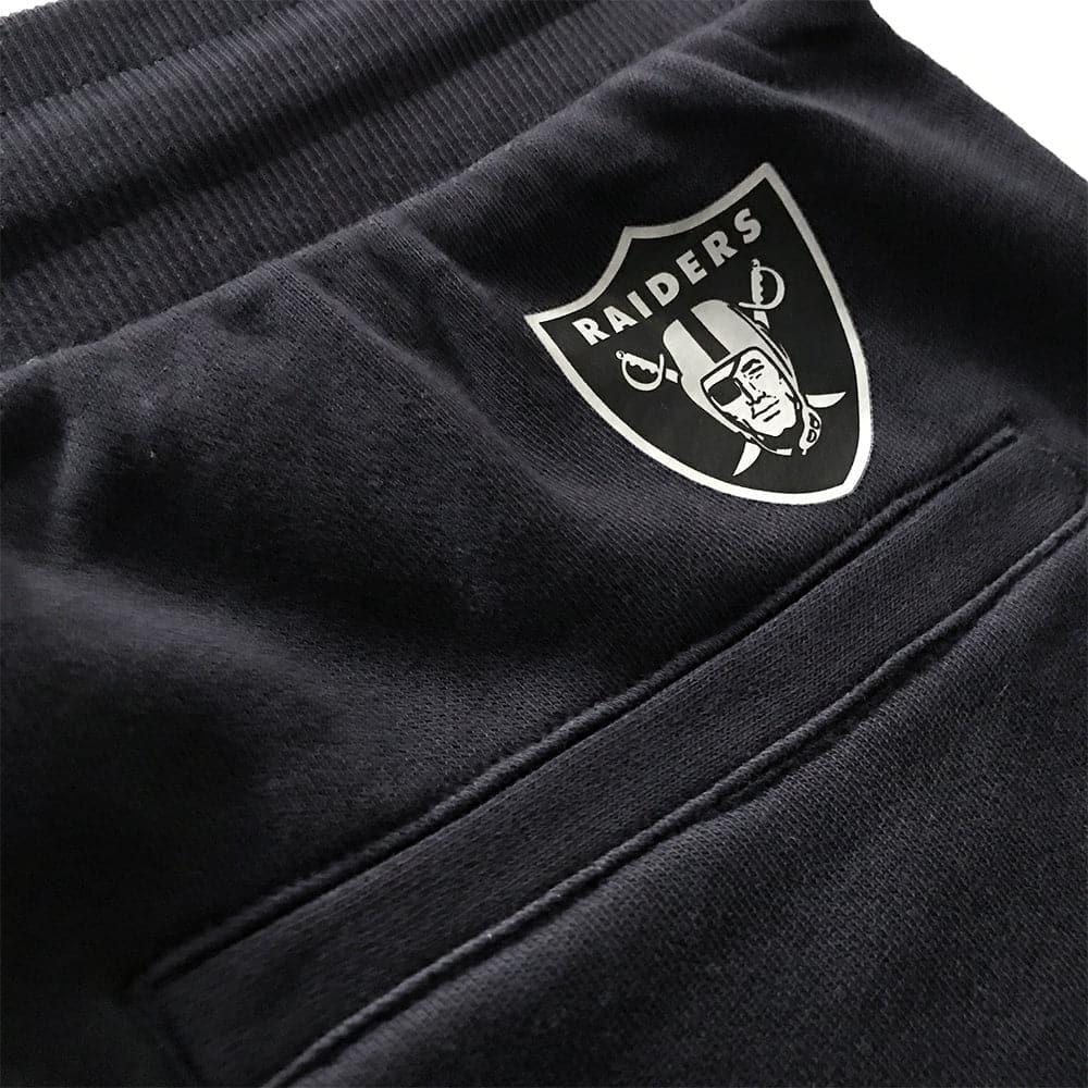 Majestic Athletic Pants Las Vegas Raiders Majestic NFL Script Baggy Track Pants - Faded Black