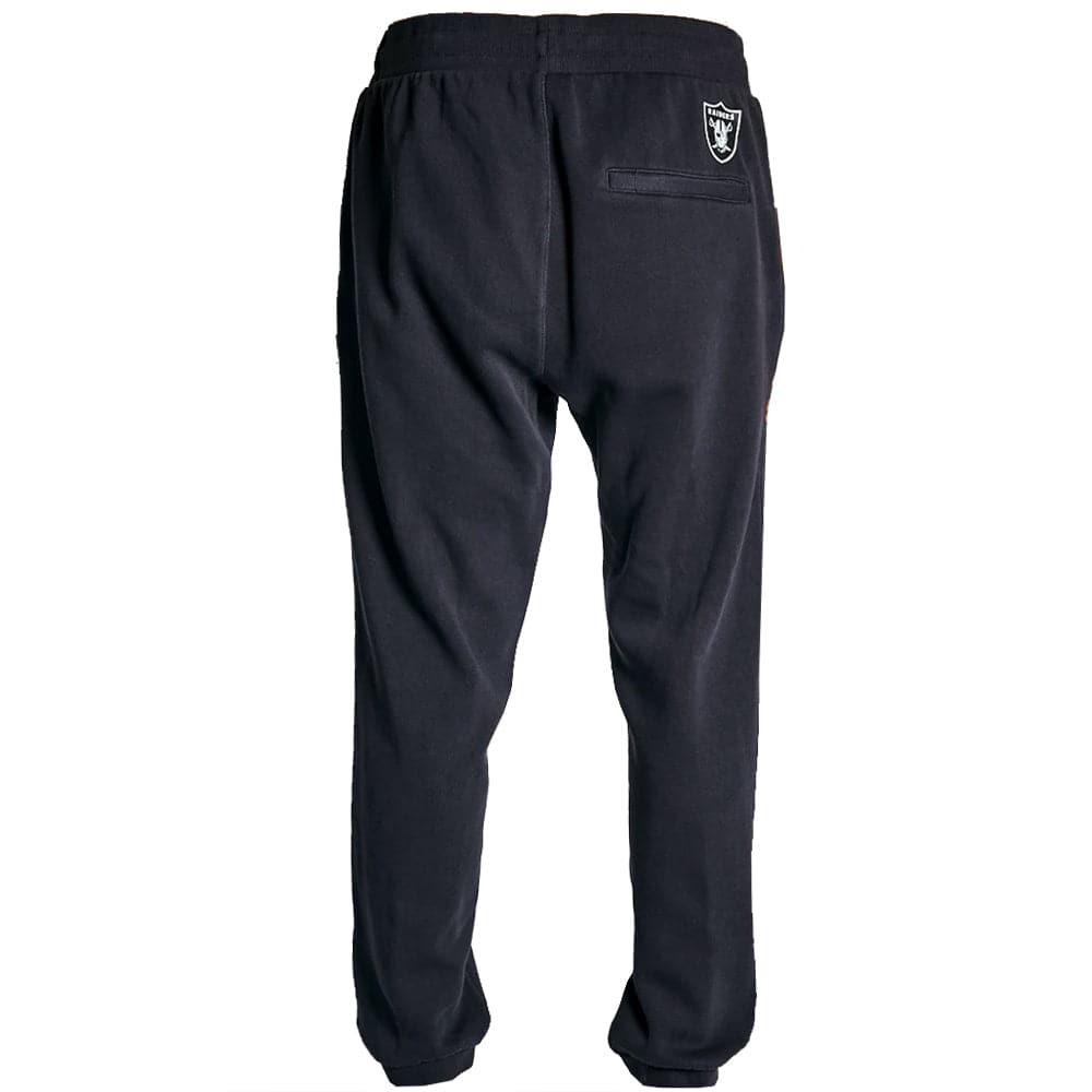 Majestic Athletic Pants Las Vegas Raiders Majestic NFL Script Baggy Track Pants - Faded Black