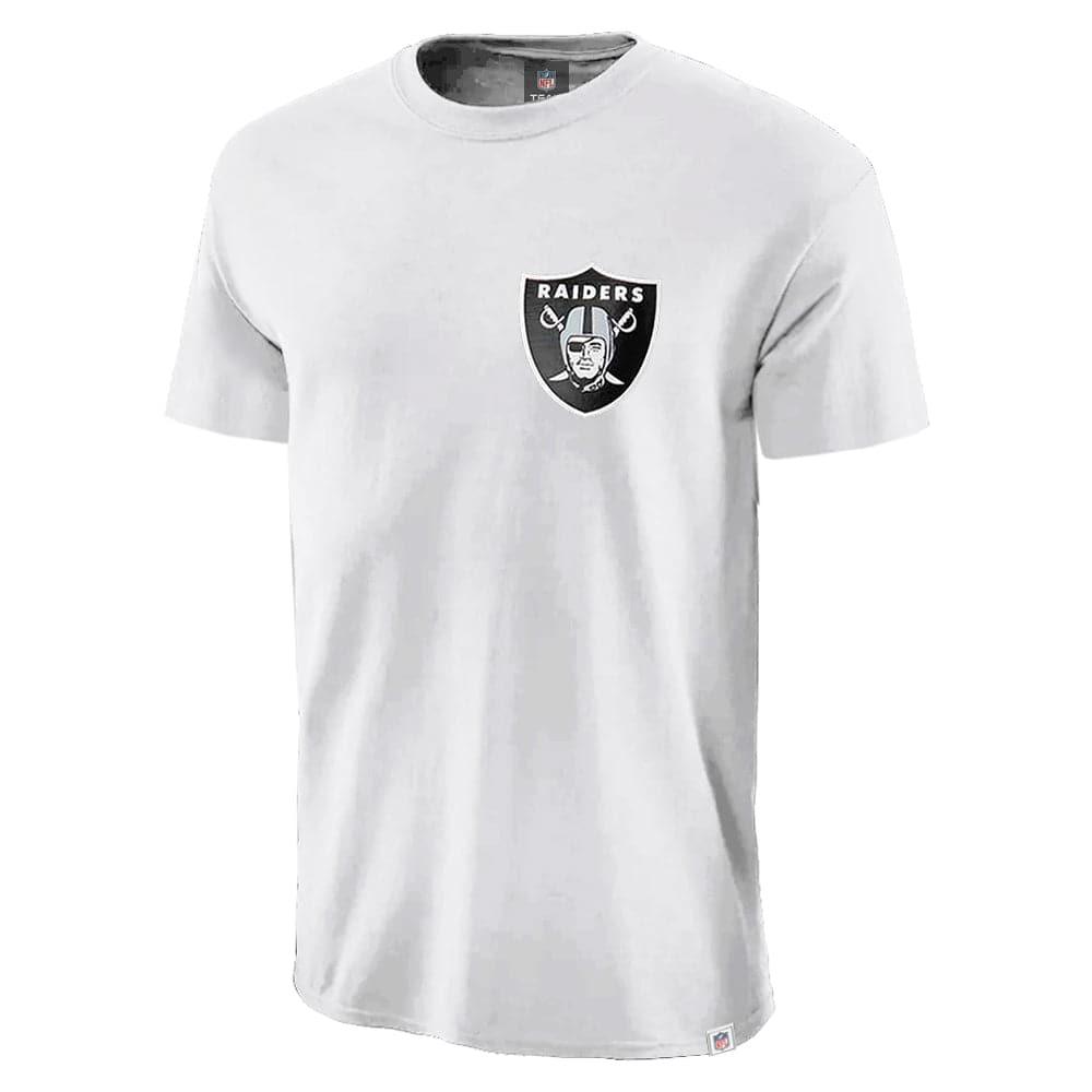 Majestic Athletic T-Shirts Las Vegas Raiders Majestic NFL Syngar T-Shirt - White