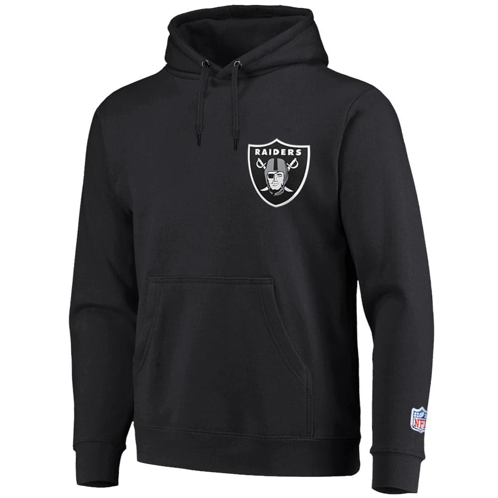 Majestic Athletic Jumpers Las Vegas Raiders Majestic NFL The Duke Hoodie Jumper - Black