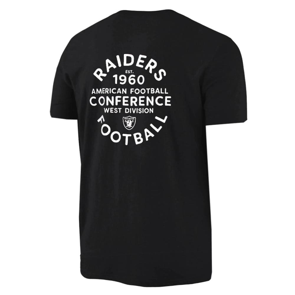 Majestic Athletic T-Shirts Las Vegas Raiders Majestic NFL Throwback Champions T-Shirt - Black