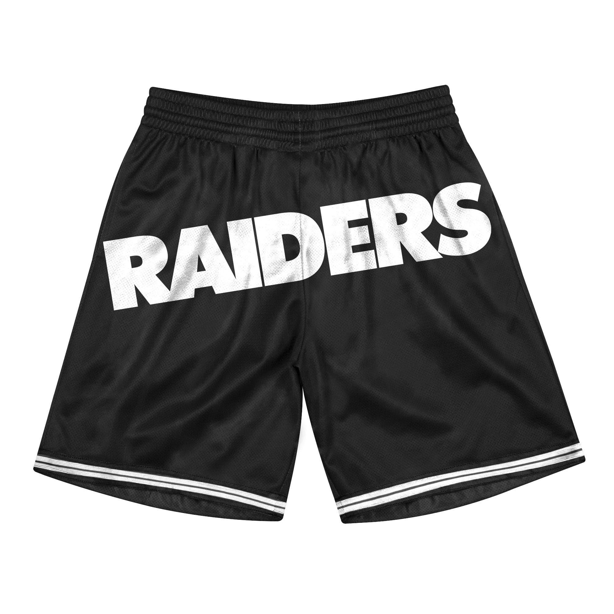 Mitchell And Ness Shorts Las Vegas Raiders Mitchell & Ness NFL Big Face 3.0 Swingman Shorts - Black