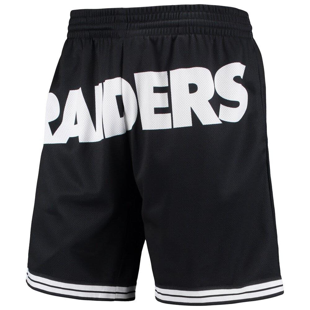 Mitchell And Ness Shorts Las Vegas Raiders Mitchell & Ness NFL Big Face 3.0 Swingman Shorts - Black