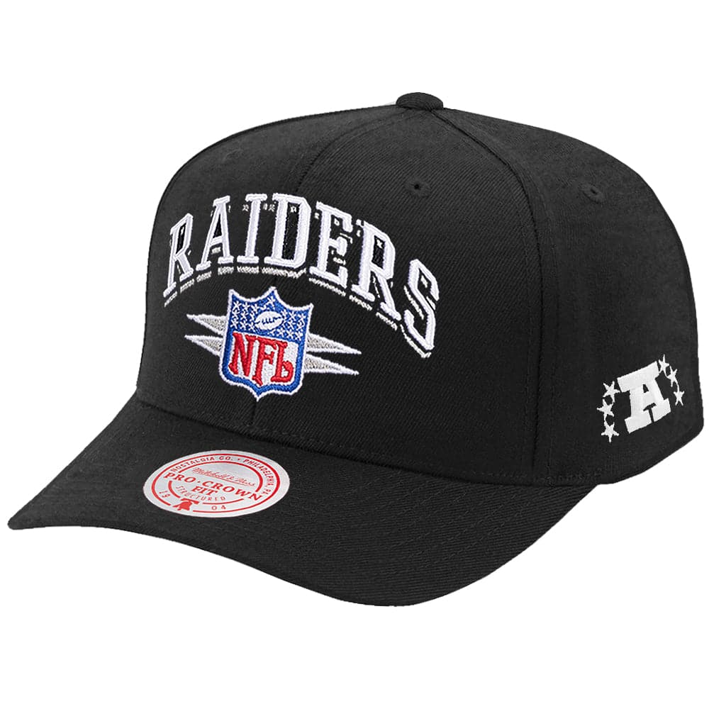 Mitchell And Ness Caps Las Vegas Raiders Mitchell & Ness NFL Diamond Pro Crown Snapback Hat - Black