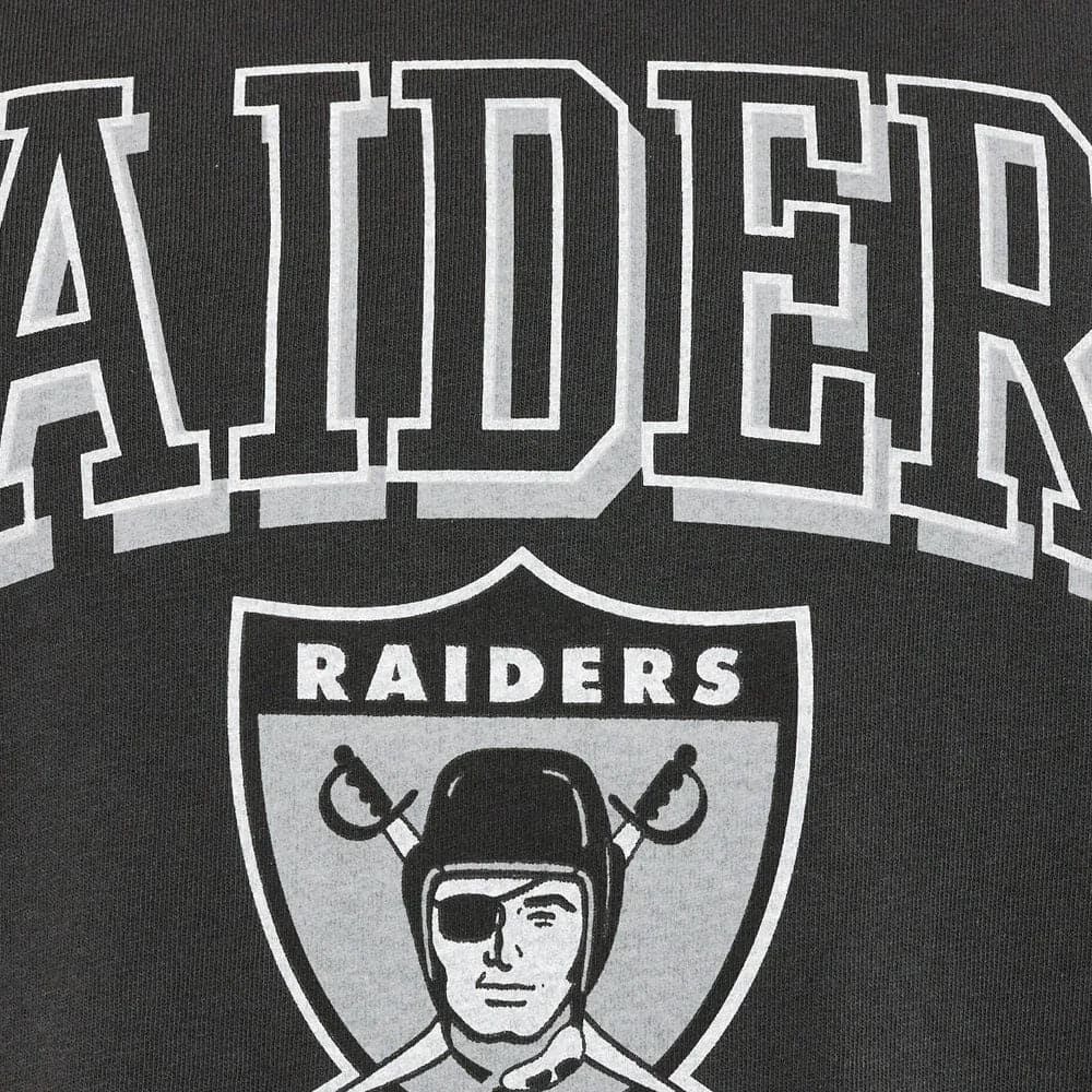 Mitchell And Ness Jumpers Las Vegas Raiders Mitchell & Ness NFL Keyline Vintage Crew Jumper - Faded Black