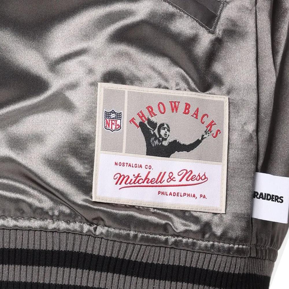Mitchell And Ness Jackets Las Vegas Raiders Mitchell & Ness NFL Metal Works Premium Jacket - Grey