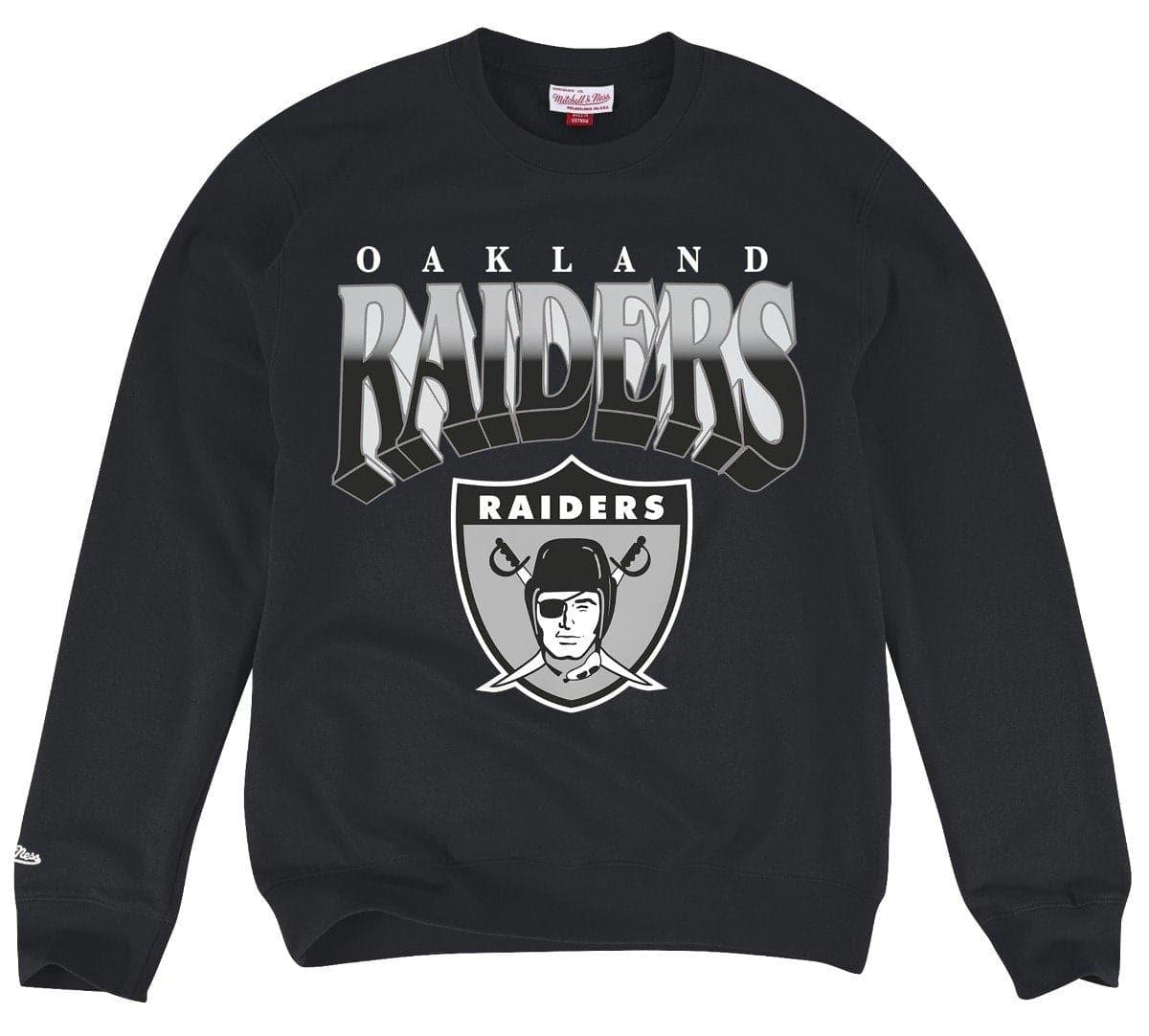 Mitchell And Ness Jumpers Las Vegas Raiders Mitchell & Ness NFL Rush Crew Jumper - Black