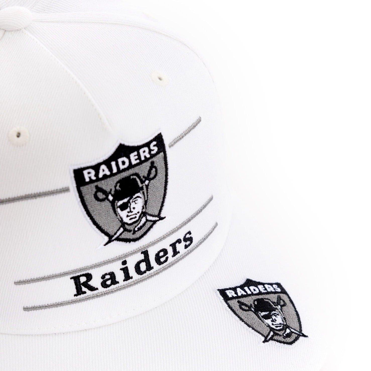 Mitchell And Ness Caps Las Vegas Raiders Mitchell & Ness NFL Show Up Classic Red Snapback Hat - Off White