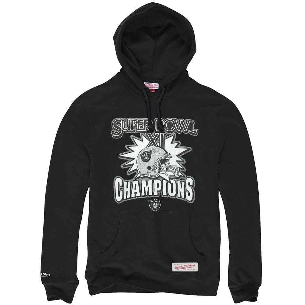Mitchell And Ness Jumpers Las Vegas Raiders Mitchell & Ness NFL Super Bowl Champs Hoodie Jumper - Vintage Black