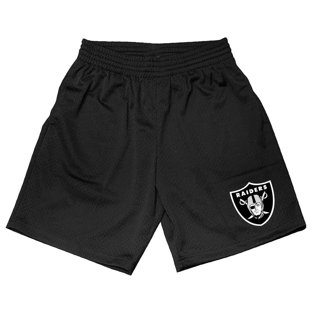 Mitchell And Ness Shorts Las Vegas Raiders Mitchell & Ness NFL Team Mesh Shorts - Black