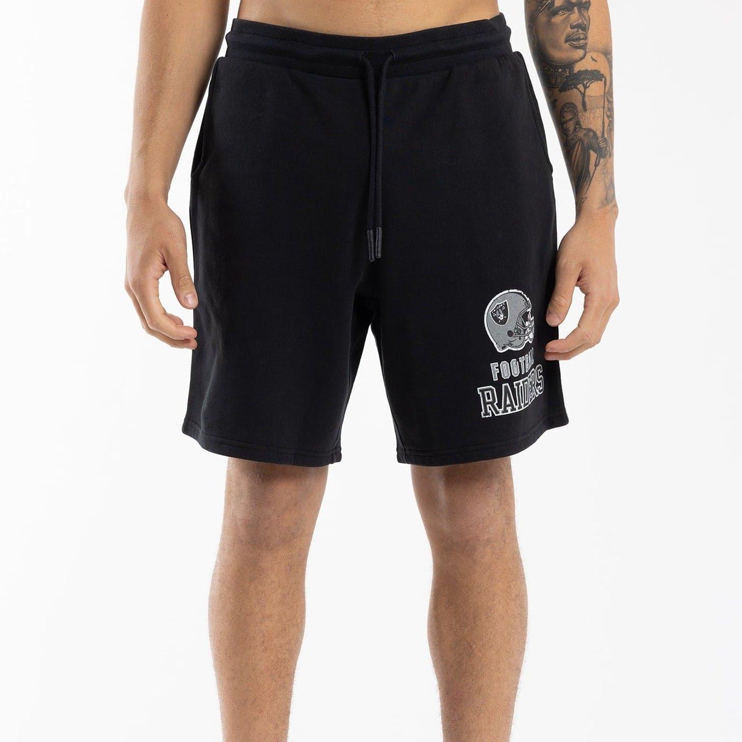 Mitchell And Ness Shorts Las Vegas Raiders Mitchell & Ness NFL Team Selection Fleece Shorts - Faded Black