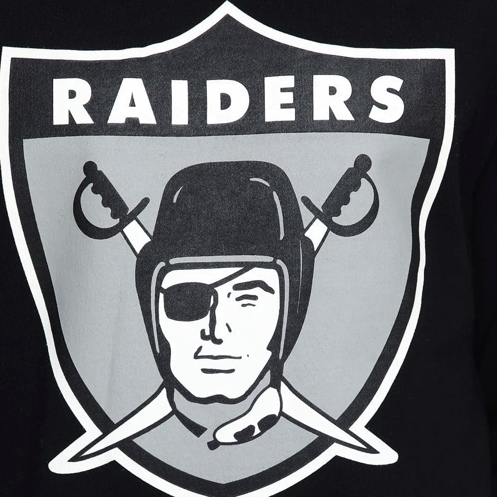 Mitchell And Ness Jumpers Las Vegas Raiders Mitchell & Ness NFL Throwback Logo Crew Jumper - Black