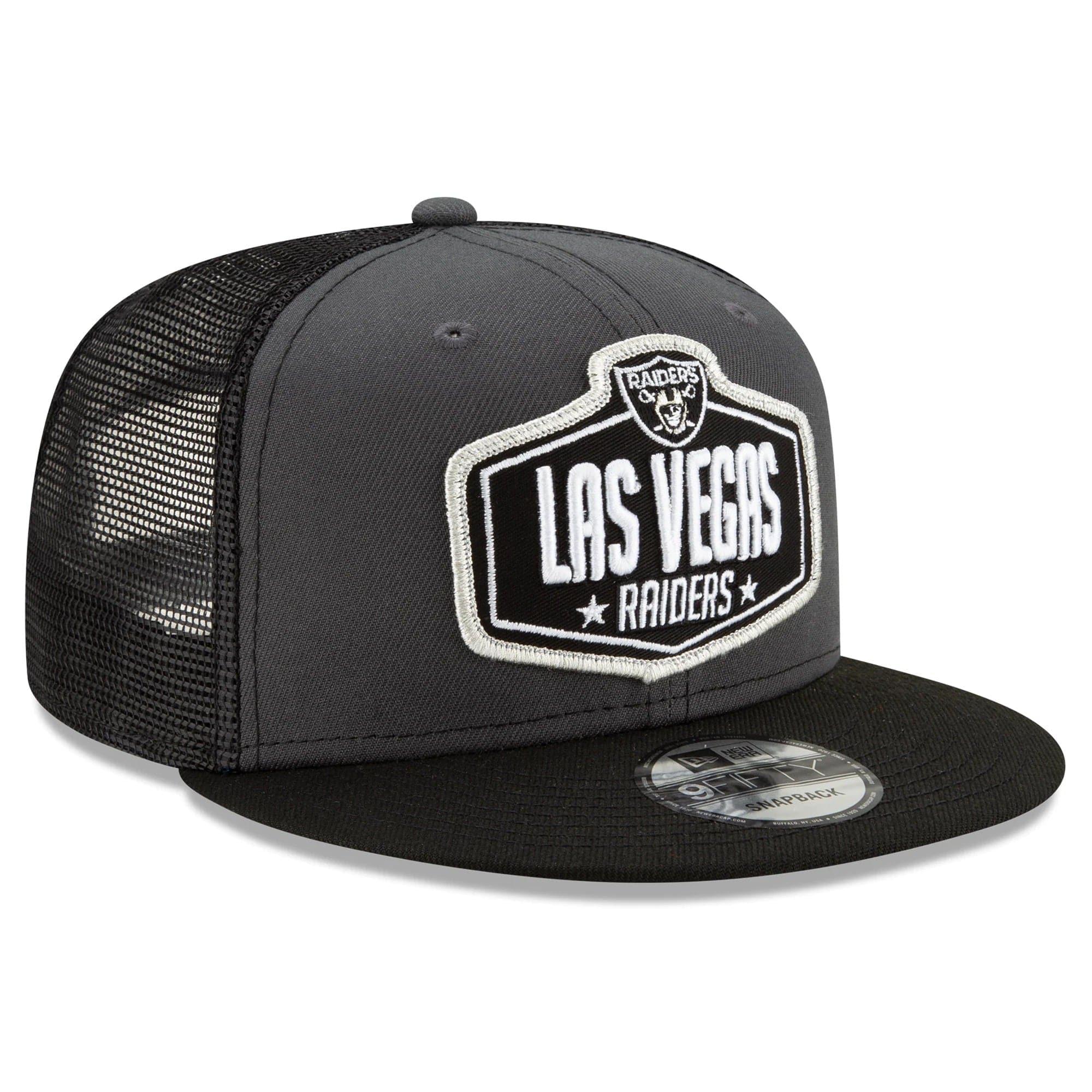 New Era Caps Las Vegas Raiders New Era 2021 NFL Draft 9FIFTY Snapback Hat - Graphite