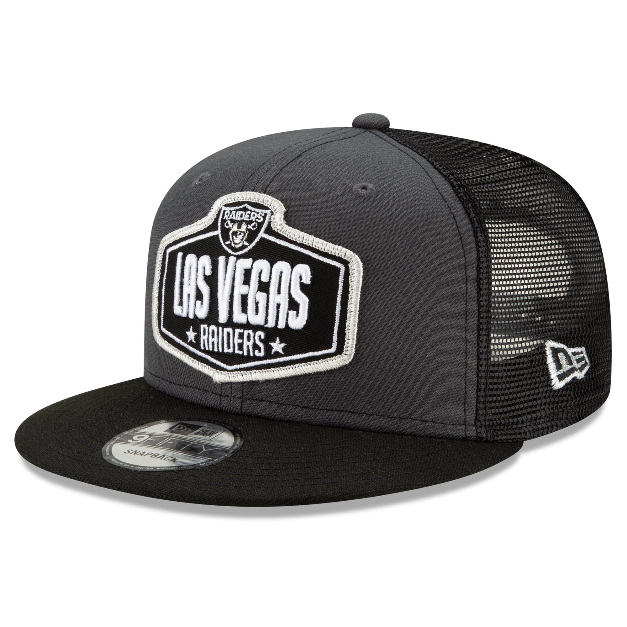 New Era Caps Las Vegas Raiders New Era 2021 NFL Draft 9FIFTY Snapback Hat - Graphite