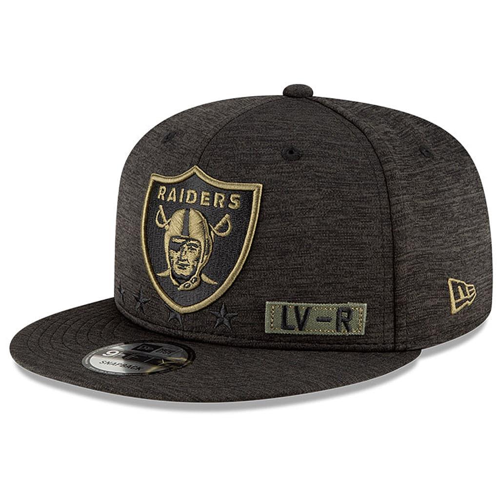 New Era Caps Las Vegas Raiders New Era NFL 2020 Salute To Service 9FIFTY Snapback Hat - Black