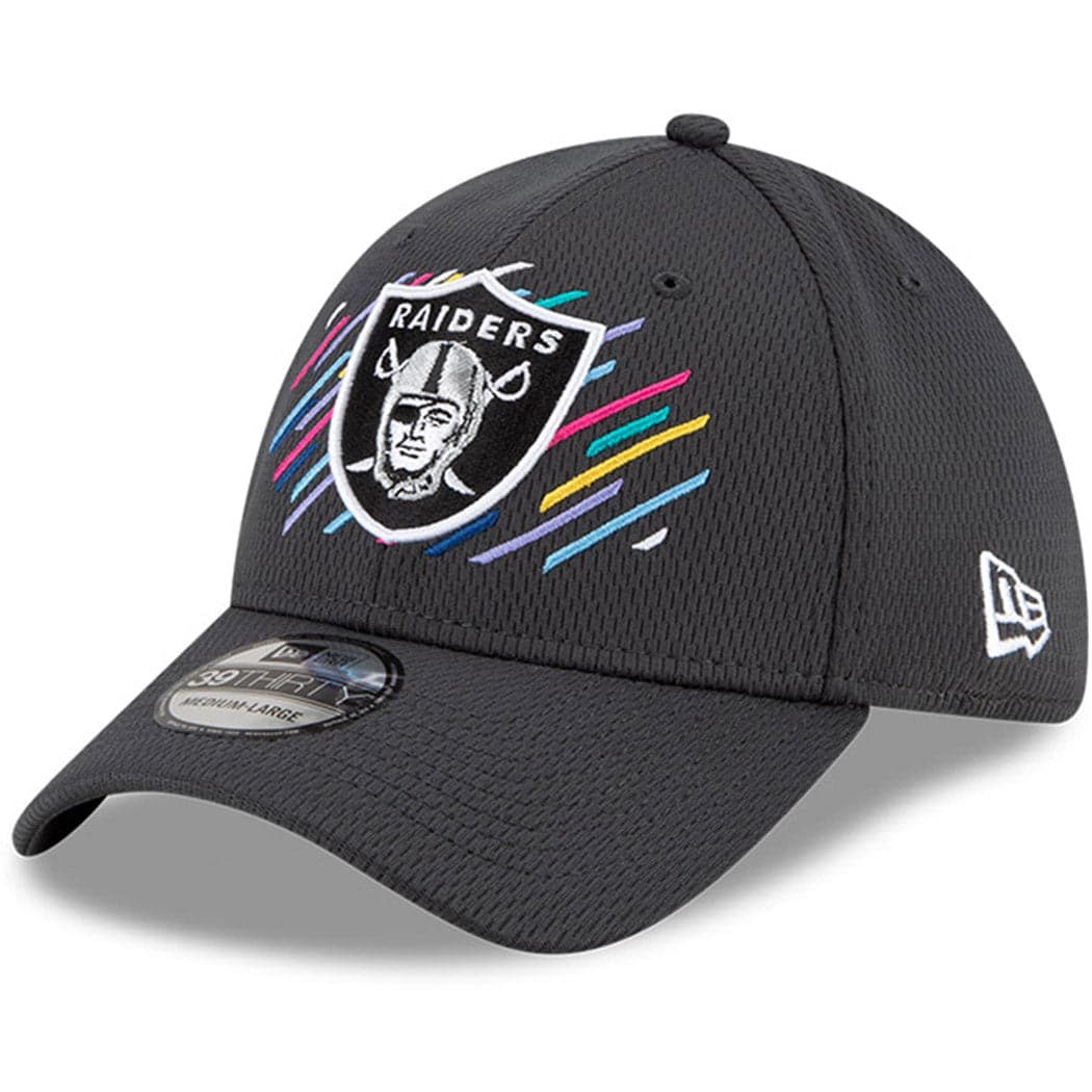 New Era Caps Las Vegas Raiders New Era NFL 2021 Crucial Catch 39THIRTY Flex Fit Hat - Steel