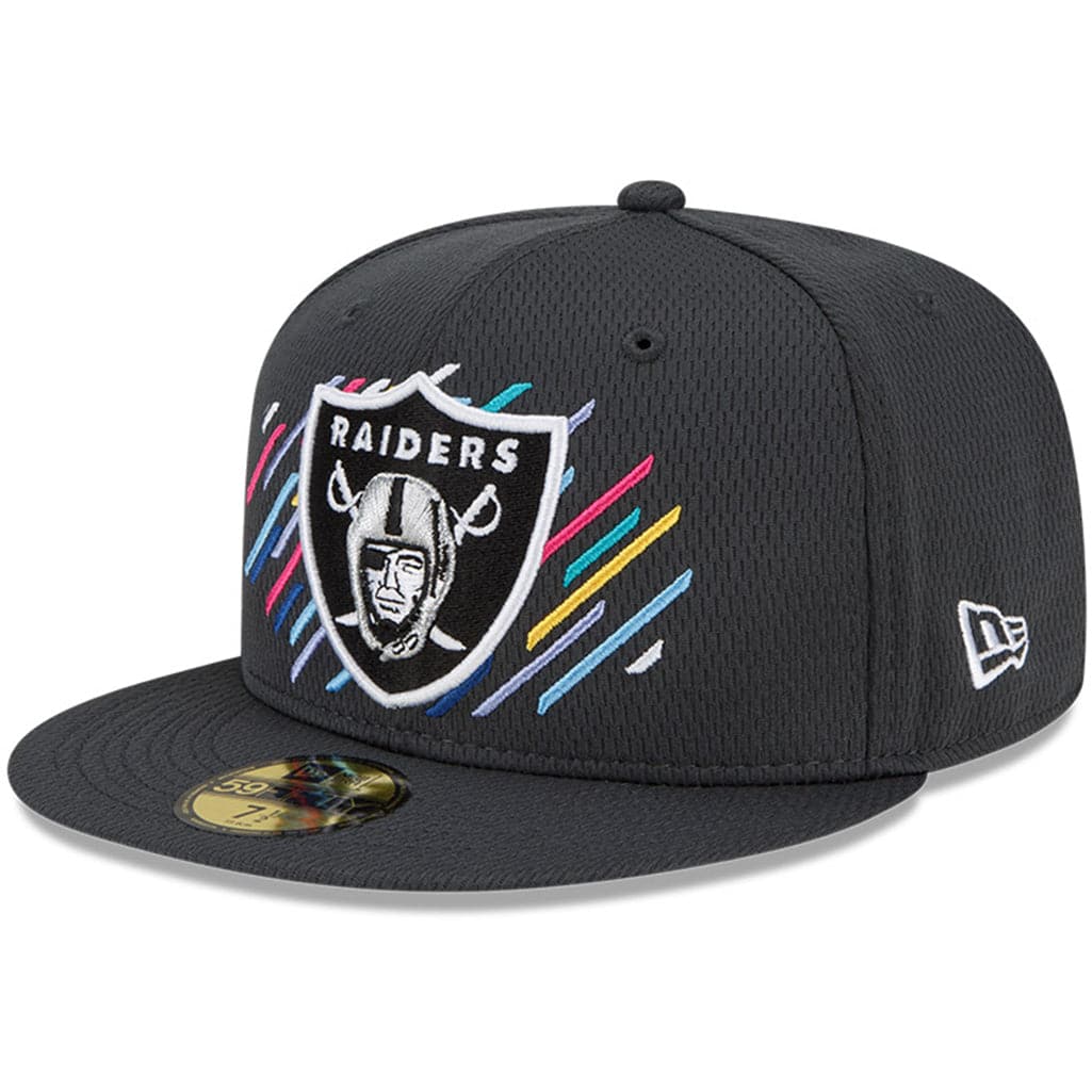 New Era Caps Las Vegas Raiders New Era NFL 2021 Crucial Catch 59FIFTY Fitted Hat - Steel