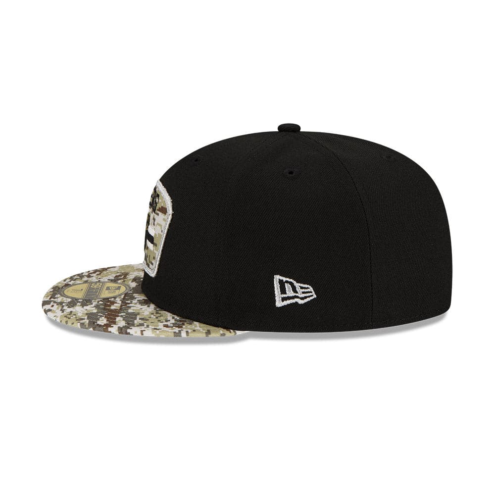 New Era Caps Las Vegas Raiders New Era NFL 2021 Salute To Service 59FIFTY Fitted Hat - Black