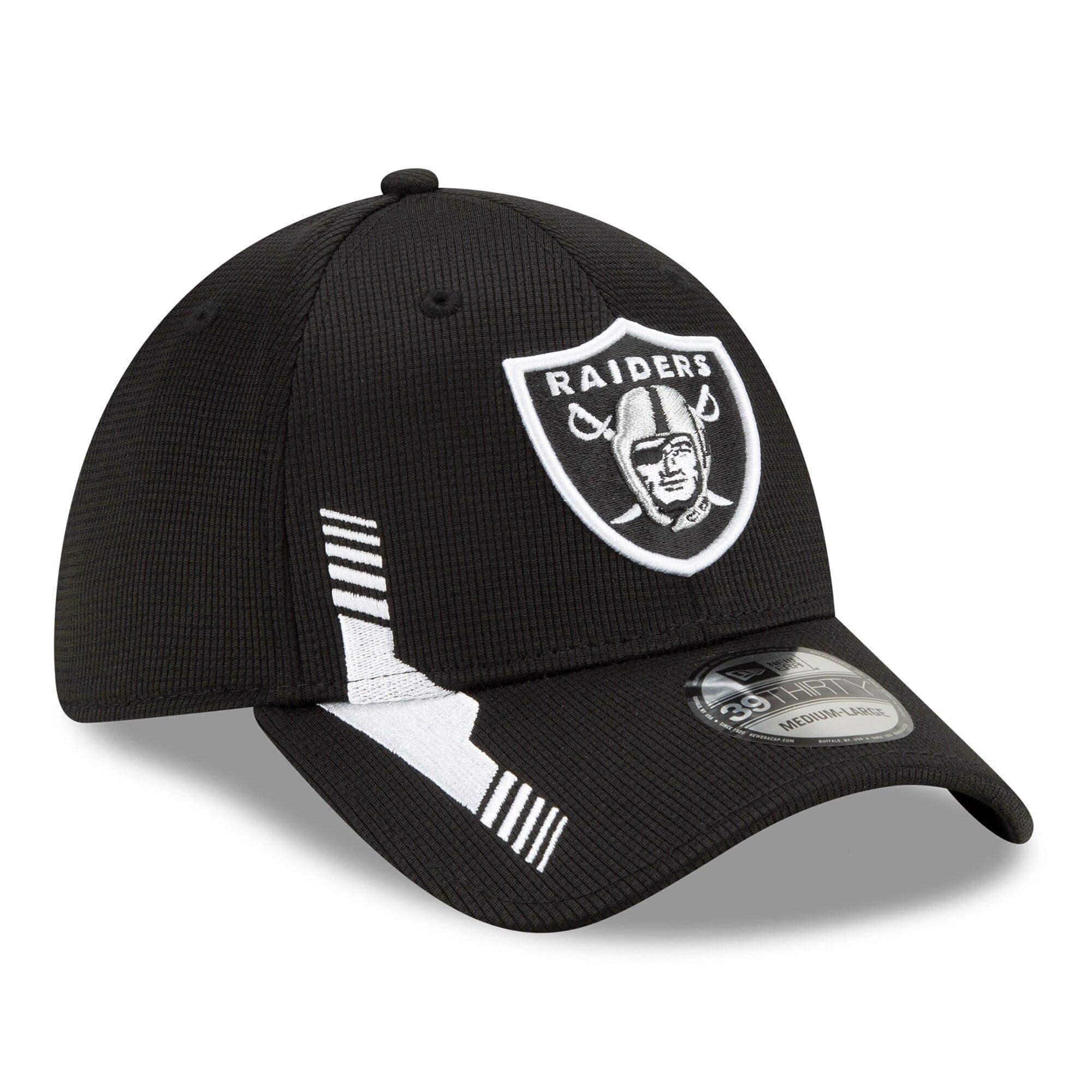 New Era Caps Las Vegas Raiders New Era NFL 2021 Sideline Home 39THIRTY Flex Fit Hat - Black