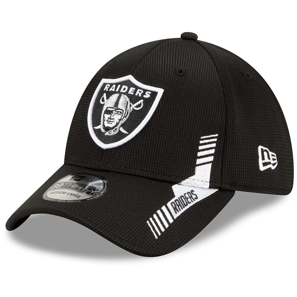 New Era Caps Las Vegas Raiders New Era NFL 2021 Sideline Home 39THIRTY Flex Fit Hat - Black