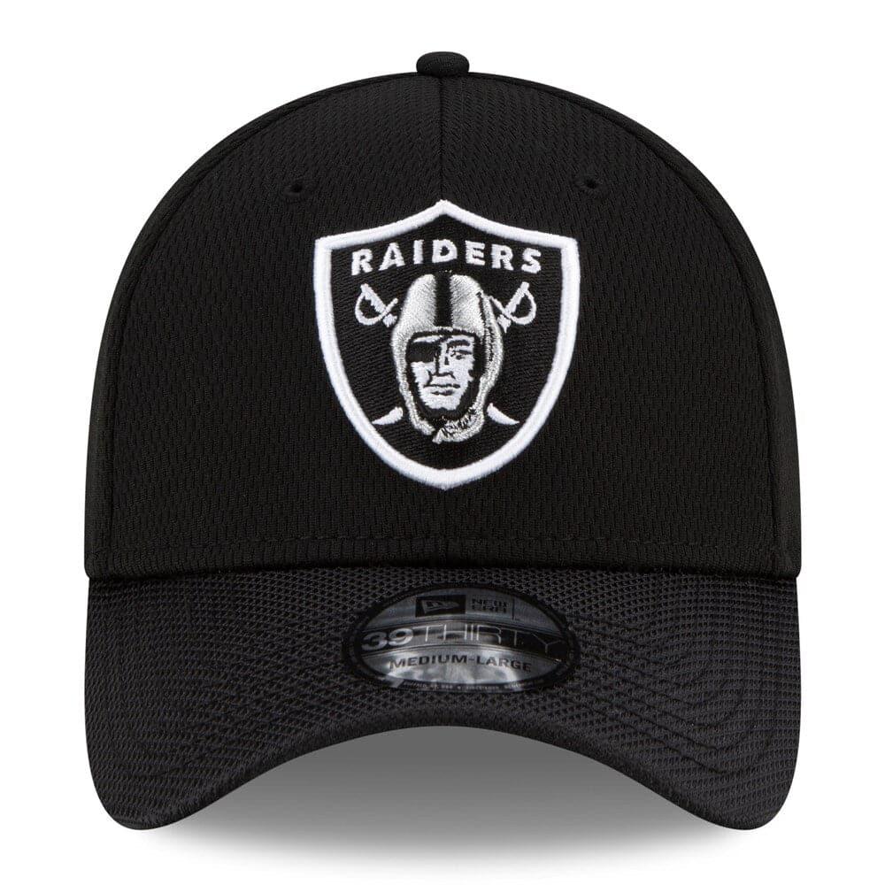 New Era Caps Las Vegas Raiders New Era NFL 2021 Sideline Road 39THIRTY Flex Fit Hat - Black