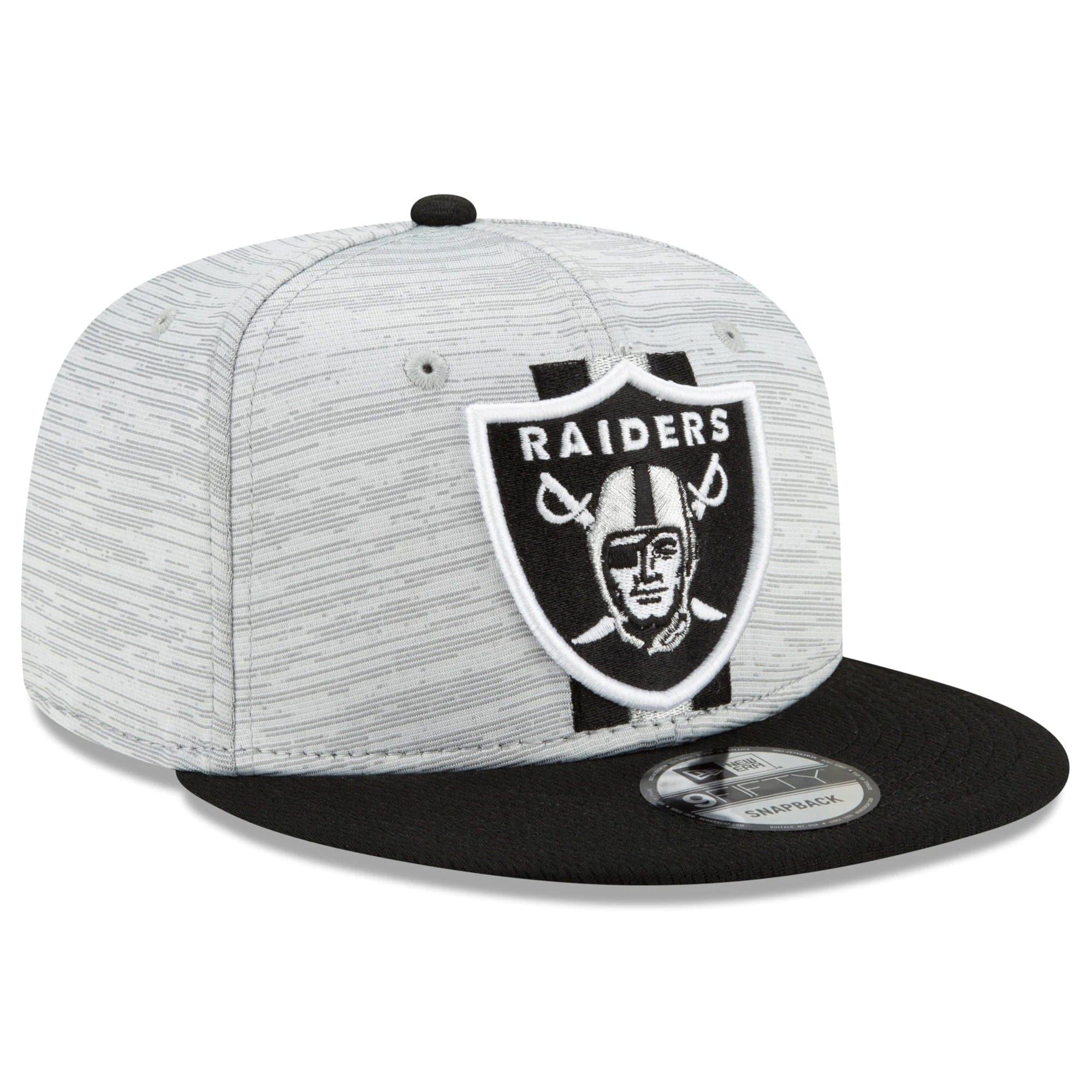 New Era Caps Las Vegas Raiders New Era NFL 2021 Training Camp 9FIFTY Snapback Hat - Grey
