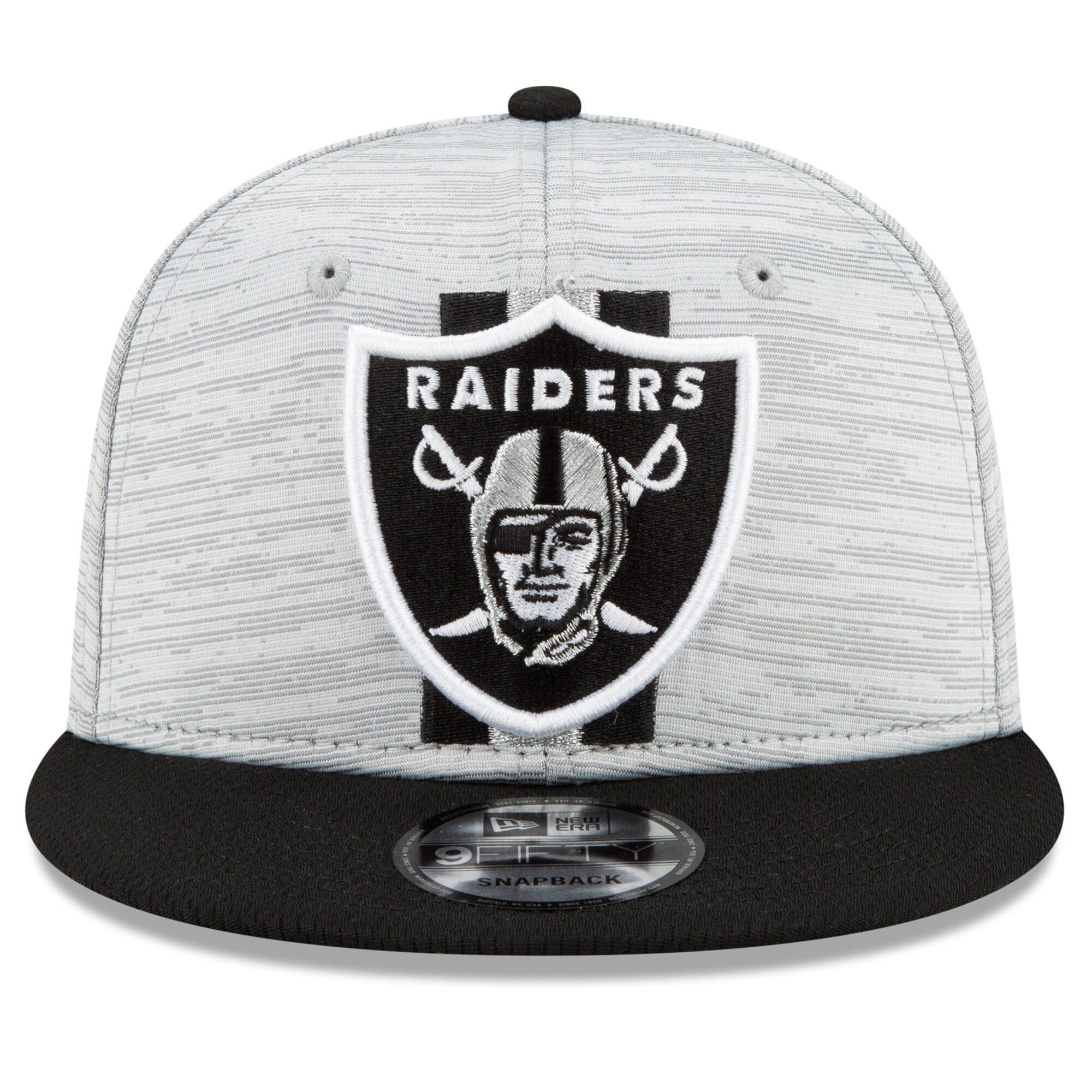 New Era Caps Las Vegas Raiders New Era NFL 2021 Training Camp 9FIFTY Snapback Hat - Grey