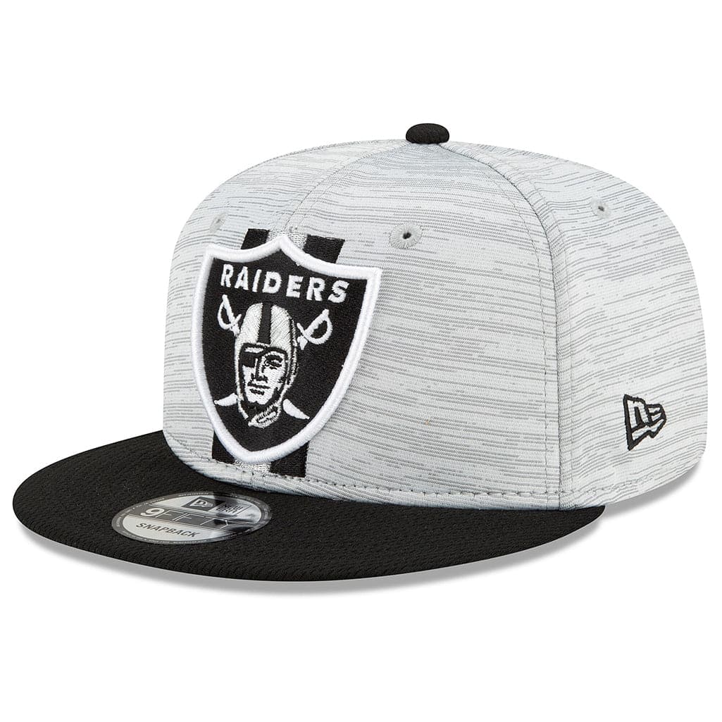 New Era Caps Las Vegas Raiders New Era NFL 2021 Training Camp 9FIFTY Snapback Hat - Grey