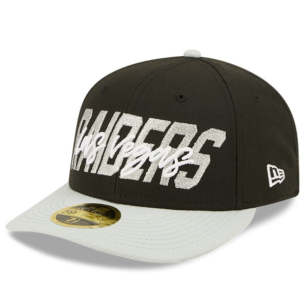 New Era Caps Las Vegas Raiders New Era NFL 2022 Draft Low Profile 59FIFTY Fitted Hat - Black