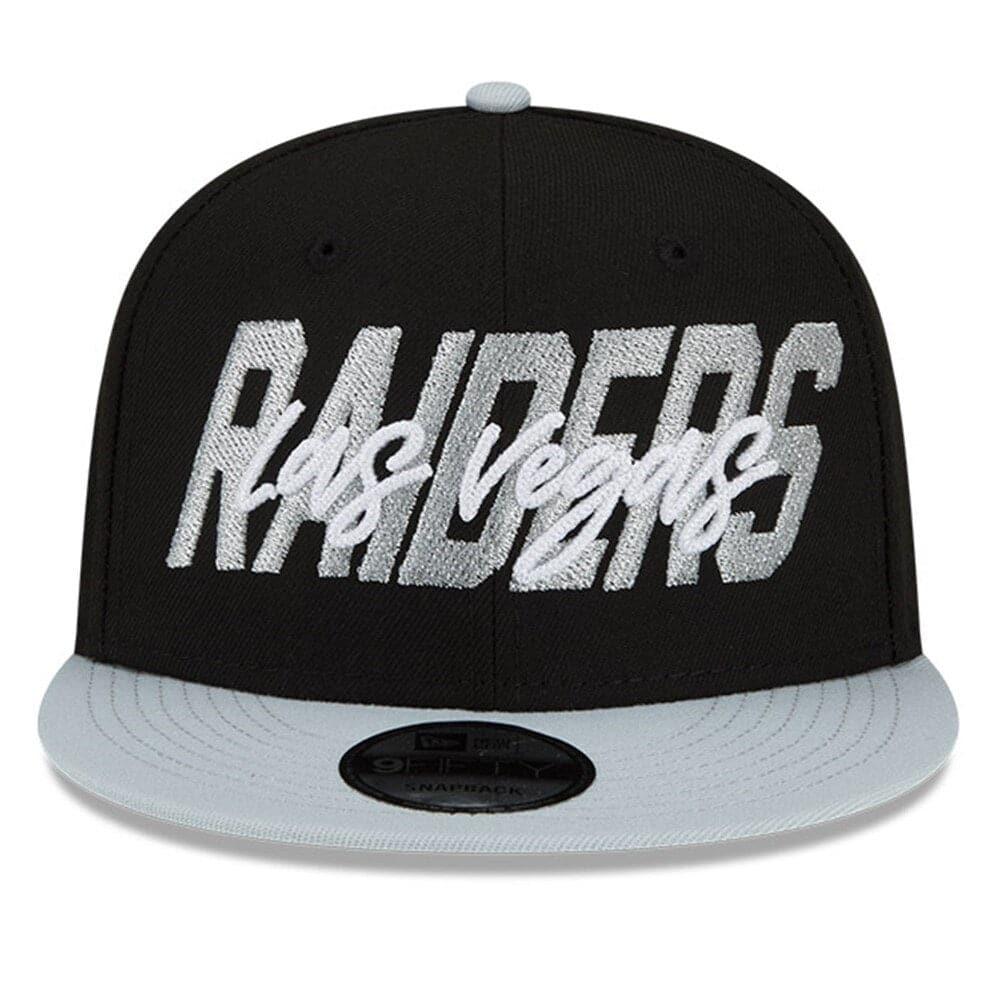 New Era Caps Las Vegas Raiders New Era NFL 2022 Draft On-Stage 9FIFTY Snapback Hat - Black