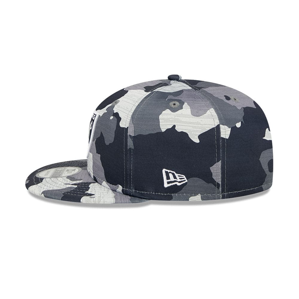 New Era Caps Las Vegas Raiders New Era NFL 22 Training Camp 9FIFTY Snapback Hat - Camo