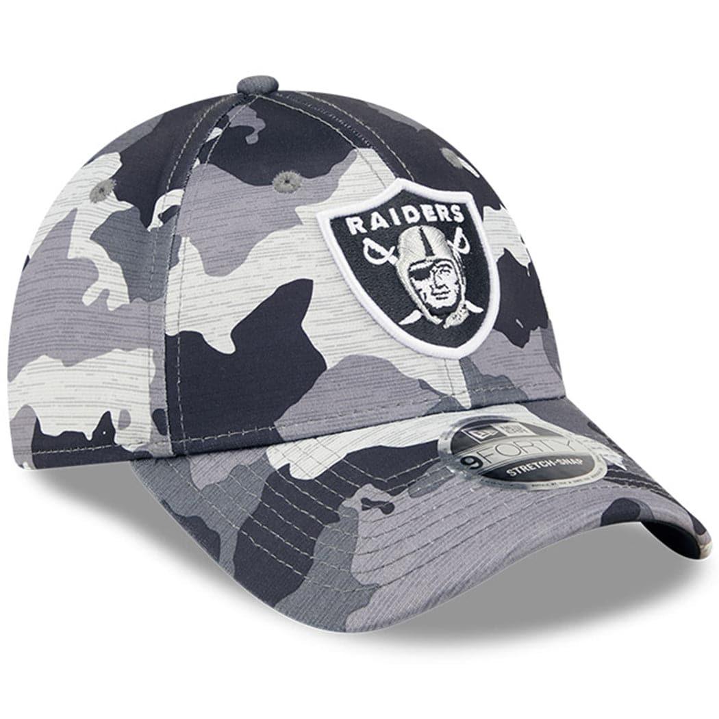 New Era Caps Las Vegas Raiders New Era NFL 22 Training Camp 9FORTY Stretch Snap Hat - Camo