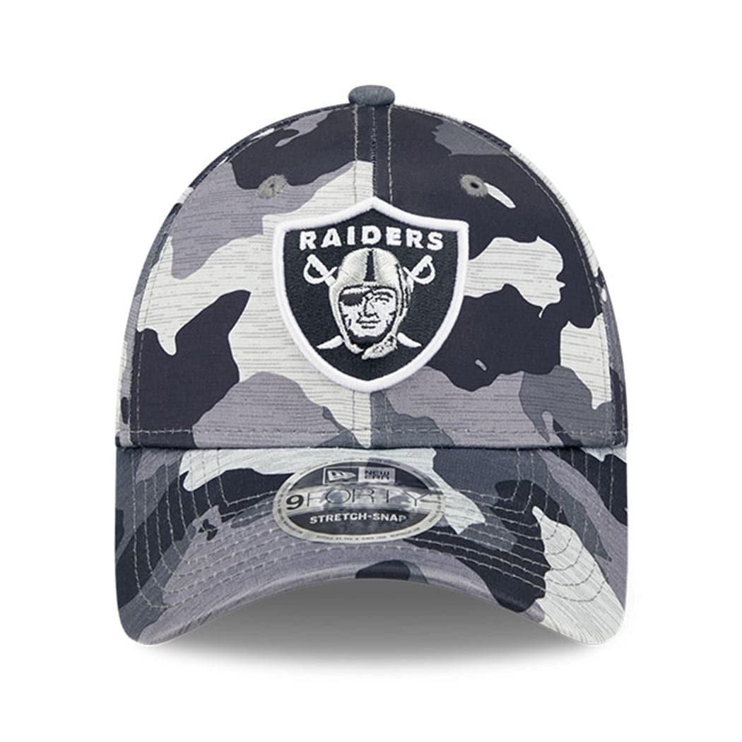 New Era Caps Las Vegas Raiders New Era NFL 22 Training Camp 9FORTY Stretch Snap Hat - Camo