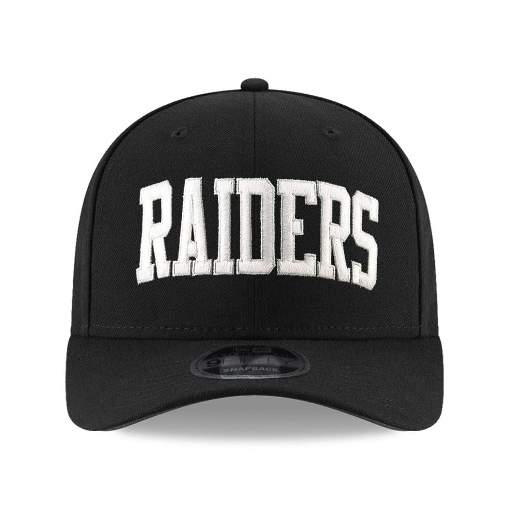 New Era Caps Las Vegas Raiders New Era NFL Arch 9FIFTY OF Pre-Curved Snapback Hat - Black