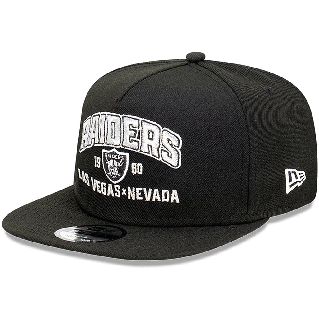 New Era Caps Las Vegas Raiders New Era NFL Arch Script 9FIFTY OF A-Frame Snapback Hat - Black
