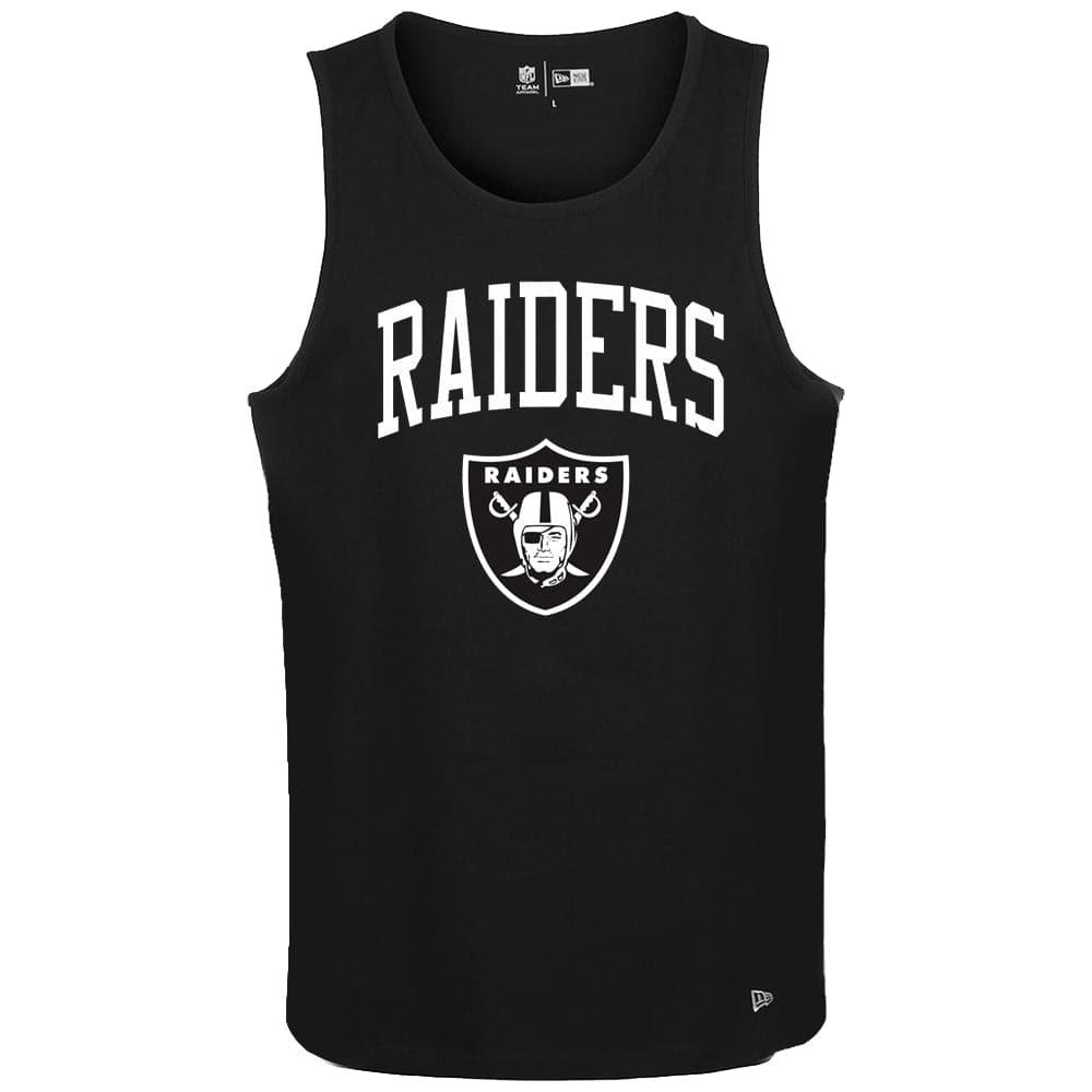 New Era T-Shirts Las Vegas Raiders New Era NFL Arch Wordmark Tank Top - Black