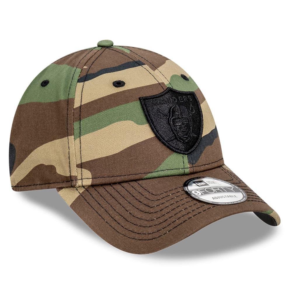 New Era Caps Las Vegas Raiders New Era NFL Black Tonal 9FORTY Snapback Curve Hat - Camo