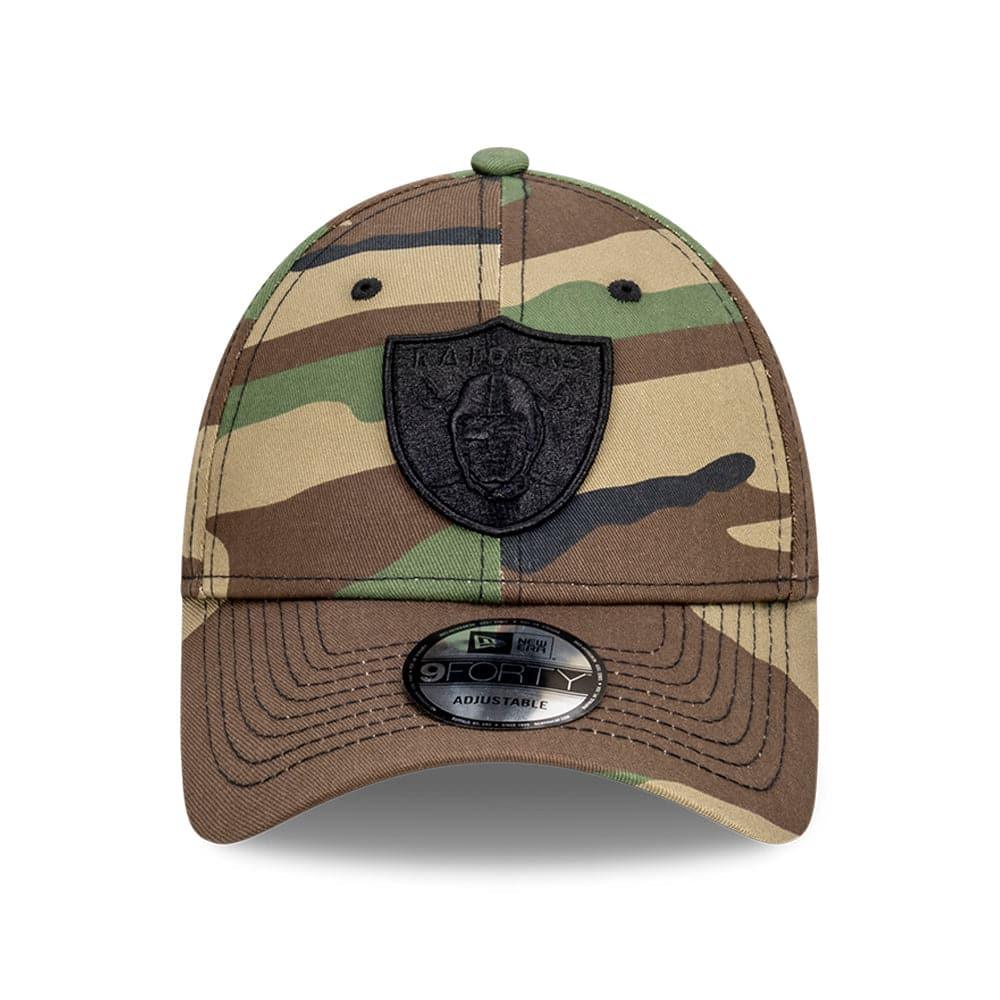 New Era Caps Las Vegas Raiders New Era NFL Black Tonal 9FORTY Snapback Curve Hat - Camo