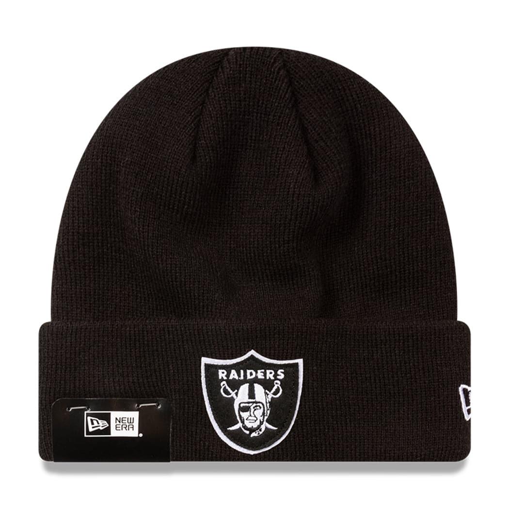 New Era Beanies Las Vegas Raiders New Era NFL Felt Logo Cuff Beanie - Black