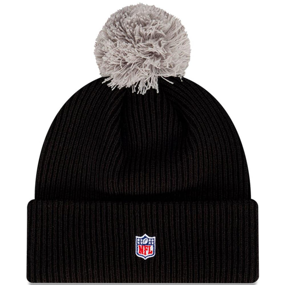 New Era Beanies Las Vegas Raiders New Era NFL Pom Script Beanie - Black